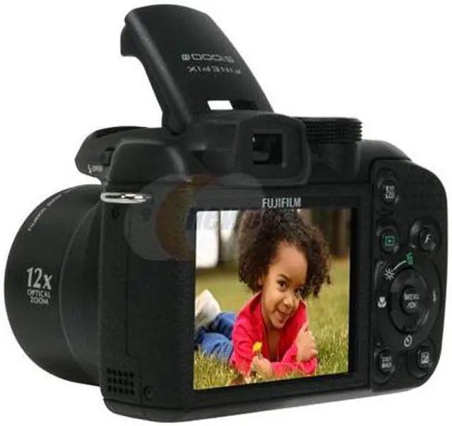 Alt view image 4 of 13 - FUJIFILM FinePix S1000fd Black 10.0 MP 12X Optical Zoom Digital Camera