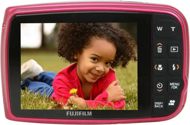 Alt view image 4 of 12 - FUJIFILM FinePix Z30 Pink 10.0 MP 3X Optical Zoom Digital Camera
