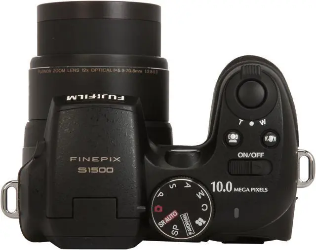 Alt view image 10 of 12 - FUJIFILM FINEPIX S1500 Black 10.0 MP 12X Optical Zoom Digital Camera