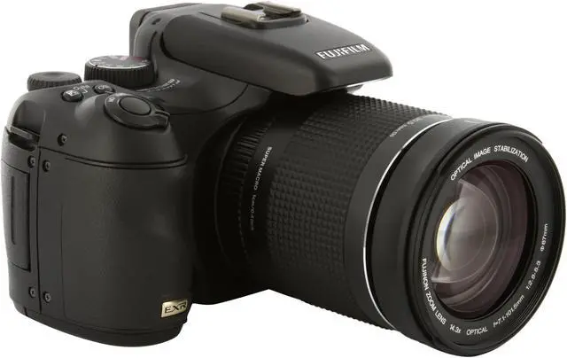 Alt view image 7 of 13 - FUJIFILM FINEPIX S200 EXR Black 12.0 MP 14.3X Optical Zoom Digital Camera