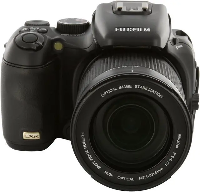 Alt view image 8 of 13 - FUJIFILM FINEPIX S200 EXR Black 12.0 MP 14.3X Optical Zoom Digital Camera