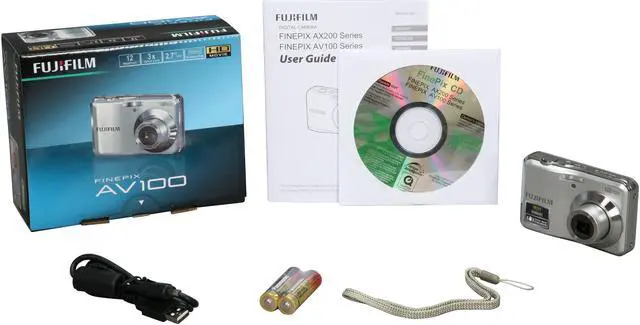Alt view image 8 of 8 - FUJIFILM FINEPIX AV100 Silver 12 MP 3X Optical Zoom Digital Camera