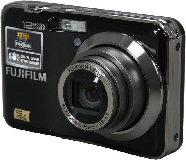 FUJIFILM FINEPIX AX200 Black 12 MP 28mm Wide Angle Digital Camera 