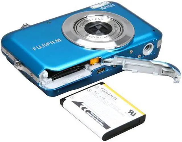 Alt view image 6 of 7 - FUJIFILM FINEPIX JV100 Blue 12 MP 3X Optical Zoom Digital Camera
