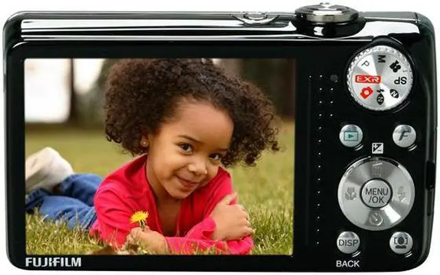 Alt view image 4 of 9 - FUJIFILM FINEPIX F80EXR Black 12.0 MP 10X Optical Zoom 27mm Wide Angle Digital Camera