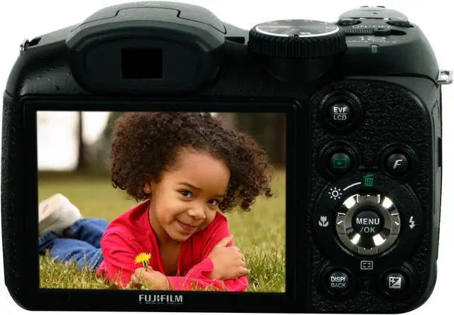 Alt view image 4 of 9 - FUJIFILM FINEPIX S1800 Black 12.0 MP 18X Optical Zoom 28mm Wide Angle Digital Camera