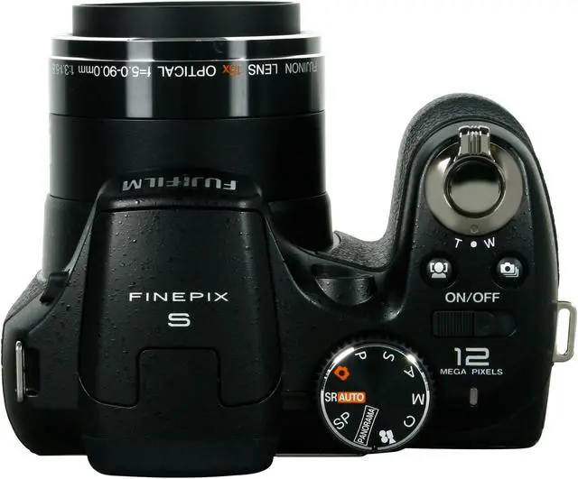 Alt view image 7 of 9 - FUJIFILM FINEPIX S1800 Black 12.0 MP 18X Optical Zoom 28mm Wide Angle Digital Camera