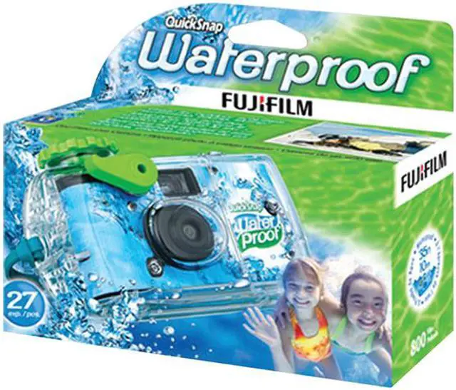 Main image of FUJIFILM 7025227 Green Waterproof Shockproof QuickSnap 35mm Disposable Camera