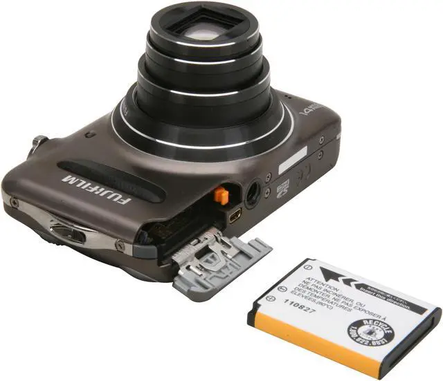 Alt view image 7 of 8 - FUJIFILM FinePix T200 Gunmetal 14 MP 10X Optical Zoom Digital Camera