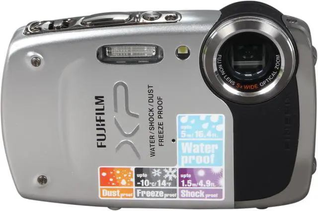 Alt view image 2 of 9 - FUJIFILM FinePix XP20 Silver 14.2 MP 5X Optical Zoom Waterproof Shockproof Digital Camera