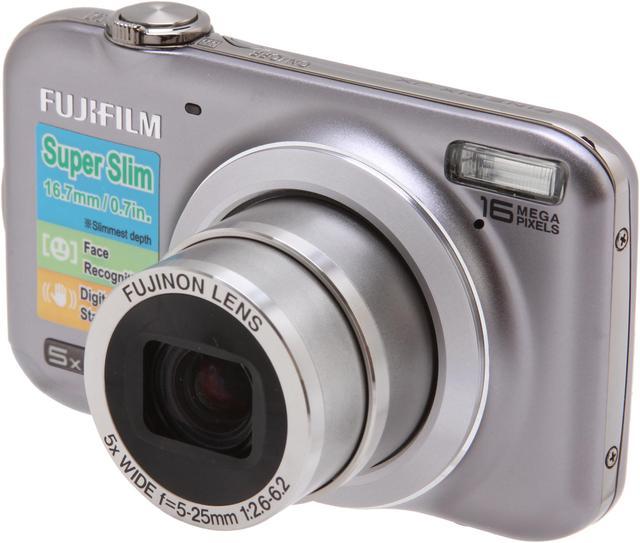 Refurbished: FUJIFILM JX400 Silver 16 MP 28mm Wide Angle Digital