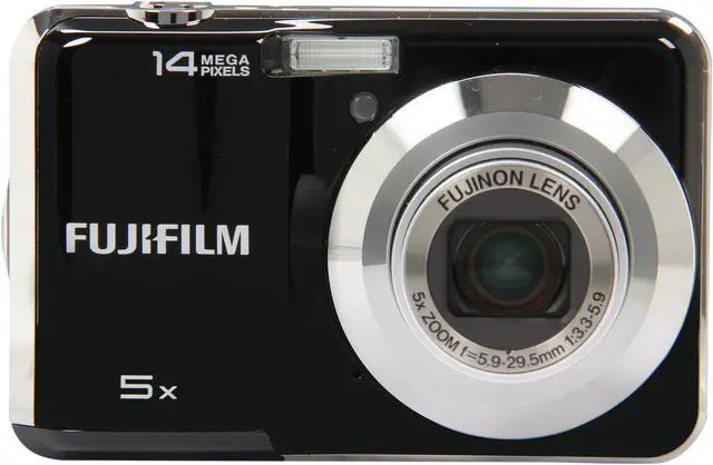 Refurbished: FUJIFILM FinePix AX330 Black 14 MP Digital