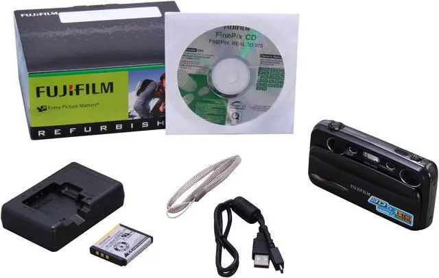 Alt view image 8 of 8 - FUJIFILM FinePix 2D/3D 10MP Digital Camera - W3