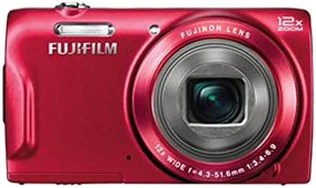 Alt view image 2 of 2 - FUJIFILM FinePix T550 16309393 Red 16 MP 12X Optical Zoom 24mm Wide Angle Digital Camera