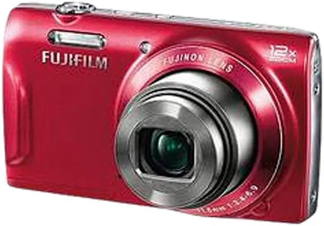Main image of FUJIFILM FinePix T550 16309393 Red 16 MP 12X Optical Zoom 24mm Wide Angle Digital Camera