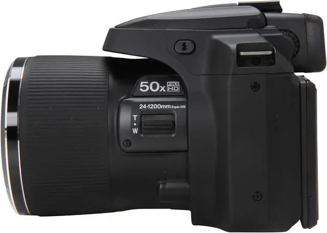 Alt view image 3 of 10 - FUJIFILM FinePix SL1000 Black 16.2 MP 50X Optical Zoom 24mm Wide Angle Digital Camera HDTV Output