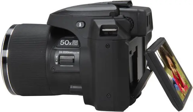 Alt view image 8 of 10 - FUJIFILM FinePix SL1000 Black 16.2 MP 50X Optical Zoom 24mm Wide Angle Digital Camera HDTV Output