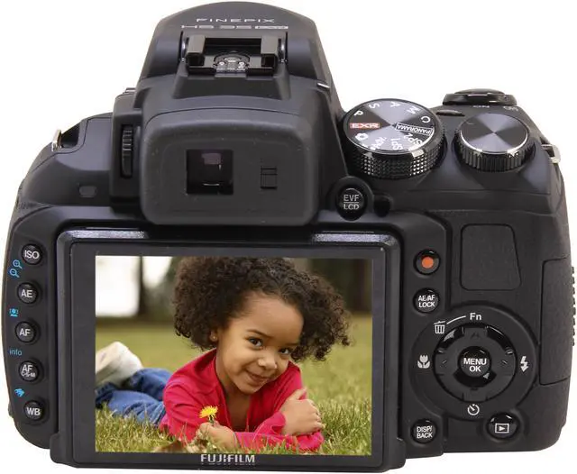 Alt view image 4 of 9 - FUJIFILM FinePix HS35EXR Black 16 MP 30X Optical Zoom 24mm Wide Angle Digital Camera