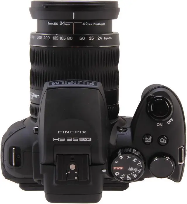 Alt view image 7 of 9 - FUJIFILM FinePix HS35EXR Black 16 MP 30X Optical Zoom 24mm Wide Angle Digital Camera