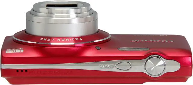 Alt view image 6 of 8 - Fuji FinePix 14MP 8x Optical ZoomDigital Camera, JZ100 Red