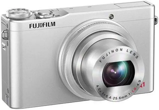 Alt view image 2 of 11 - FUJIFILM XQ1 Silver 12 MP 4X Optical Zoom 25mm Wide Angle Digital Camera HDTV Output