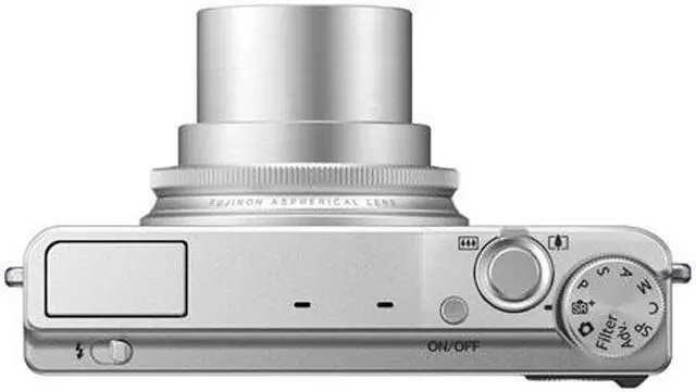 Alt view image 3 of 11 - FUJIFILM XQ1 Silver 12 MP 4X Optical Zoom 25mm Wide Angle Digital Camera HDTV Output