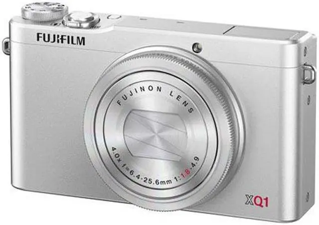 Alt view image 10 of 11 - FUJIFILM XQ1 Silver 12 MP 4X Optical Zoom 25mm Wide Angle Digital Camera HDTV Output