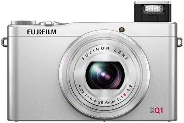 Alt view image 11 of 11 - FUJIFILM XQ1 Silver 12 MP 4X Optical Zoom 25mm Wide Angle Digital Camera HDTV Output
