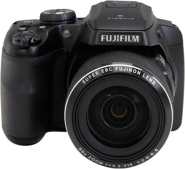 Alt view image 2 of 9 - FUJIFILM FINEPIX S9200 Black 16.2 MP 50X Optical Zoom 24mm Wide Angle Digital Camera HDTV Output