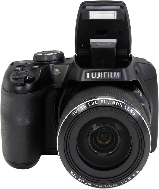 Alt view image 6 of 9 - FUJIFILM FINEPIX S9200 Black 16.2 MP 50X Optical Zoom 24mm Wide Angle Digital Camera HDTV Output