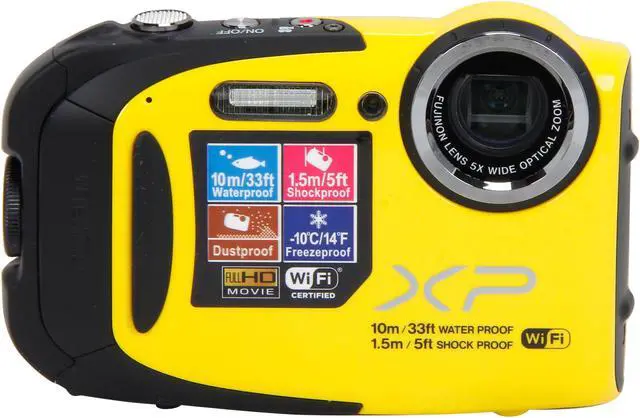 Alt view image 2 of 8 - FUJIFILM FinePix XP70 16409856 Yellow 16.4MP 2.7" 460K Action Camera