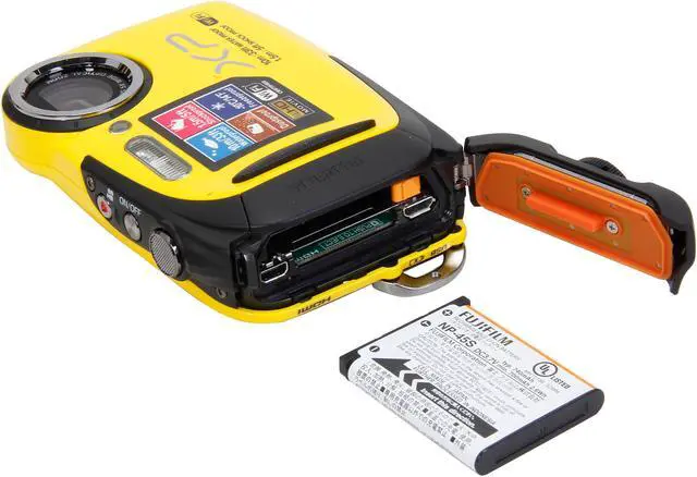 Alt view image 7 of 8 - FUJIFILM FinePix XP70 16409856 Yellow 16.4MP 2.7" 460K Action Camera