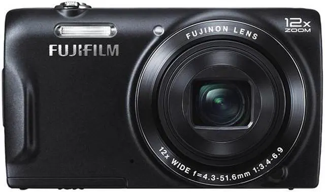 Alt view image 2 of 3 - FUJIFILM FinePix T500 Black 16 MP 12X Optical Zoom 24mm Wide Angle Digital Camera