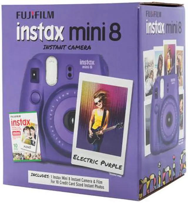 Alt view image 2 of 2 - Instax Mini 8 Instant Camera with 10 exposure Film - Electric Purple