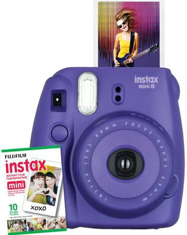 Main image of Instax Mini 8 Instant Camera with 10 exposure Film - Electric Purple