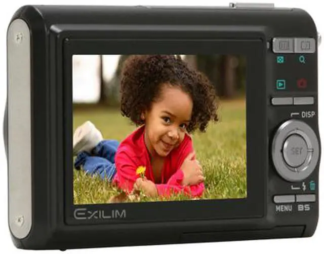 Alt view image 3 of 12 - CASIO EX-Z75BK Black 7.2 MP 3X Optical Zoom Digital Camera