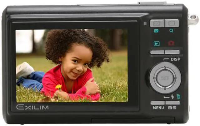 Alt view image 4 of 12 - CASIO EX-Z75BK Black 7.2 MP 3X Optical Zoom Digital Camera