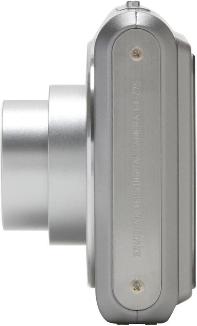 Alt view image 2 of 11 - CASIO EX-Z75SR Silver 7.2 MP 3X Optical Zoom Digital Camera