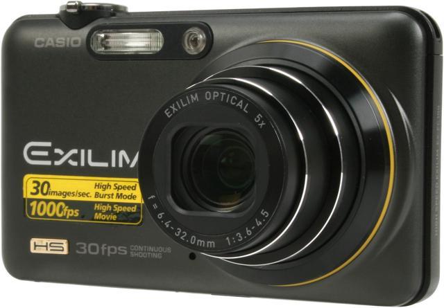 CASIO EXILIM EX-FC100 Black 9.1 MP 5X Optical Zoom Digital Camera -  HIGH-SPEED