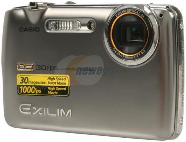 Open Box: CASIO EXILIM EX-FS10 Gray 9.1 MP Digital Camera - HIGH