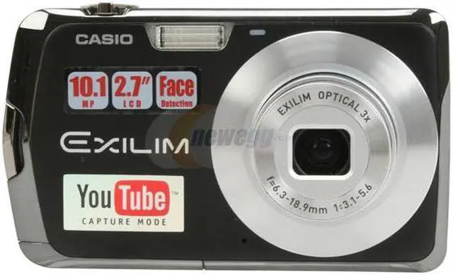 Alt view image 8 of 12 - CASIO EXILIM EX-S5 Black 10.1 MP 3X Optical Zoom Digital Camera