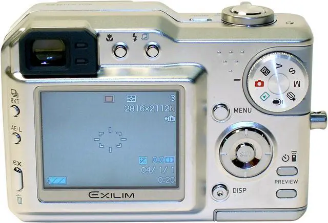Alt view image 7 of 11 - CASIO Exilim Pro EX-P600 Silver 6.0MP 4X Optical Zoom Digital Camera