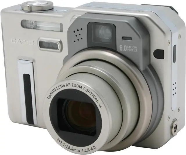Alt view image 4 of 11 - CASIO Exilim Pro EX-P600 Silver 6.0MP 4X Optical Zoom Digital Camera