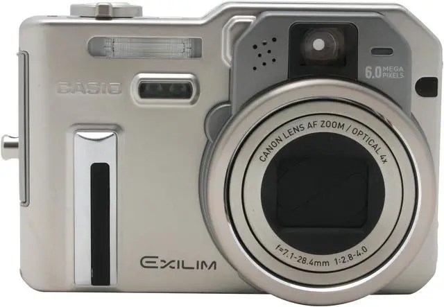 Alt view image 3 of 11 - CASIO Exilim Pro EX-P600 Silver 6.0MP 4X Optical Zoom Digital Camera