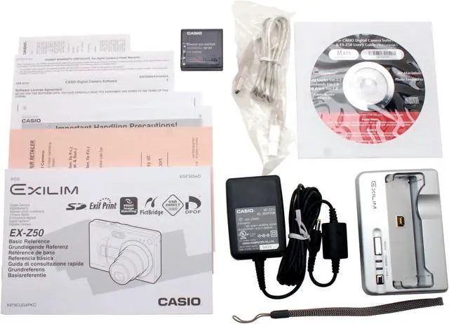Alt view image 9 of 10 - CASIO Exilim EX-Z50 Silver 5.0MP 3X Optical Zoom Digital Camera