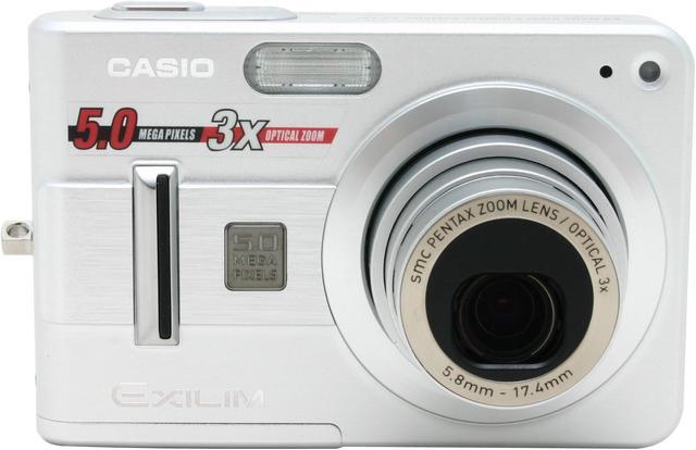 CASIO Exilim EX-Z57 Silver 5.0MP Digital Camera - Newegg.com