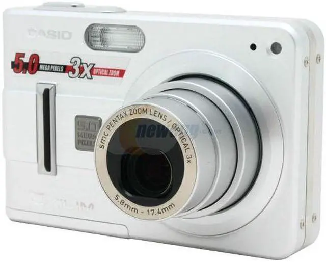 Alt view image 3 of 10 - CASIO Exilim EX-Z57 Silver 5.0MP 3X Optical Zoom Digital Camera