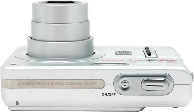Alt view image 7 of 10 - CASIO Exilim EX-Z57 Silver 5.0MP 3X Optical Zoom Digital Camera