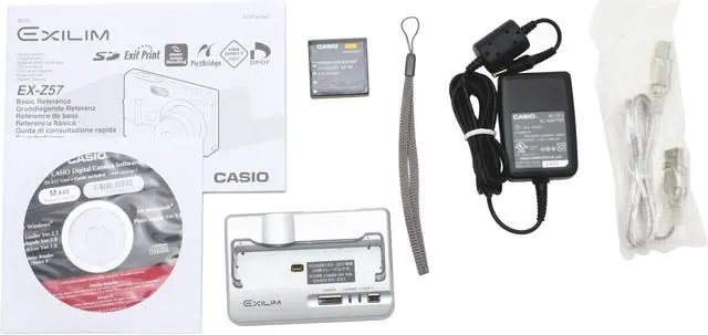 Alt view image 9 of 10 - CASIO Exilim EX-Z57 Silver 5.0MP 3X Optical Zoom Digital Camera