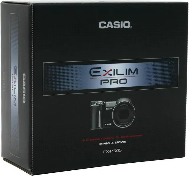 Alt view image 9 of 9 - CASIO EX-P505 Black 5.0MP 5X Optical Zoom Digital Camera